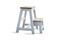 Miniature Scandinavian wooden step stool Edward Clipped
