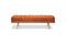 Miniature Orange velvet bench Elmas Clipped