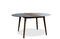 Miniature Round walnut extendable table Cristina Clipped