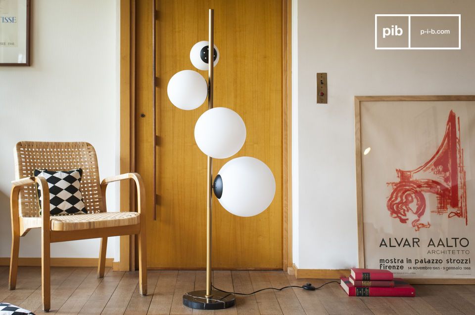 A refined lamp with astral accents