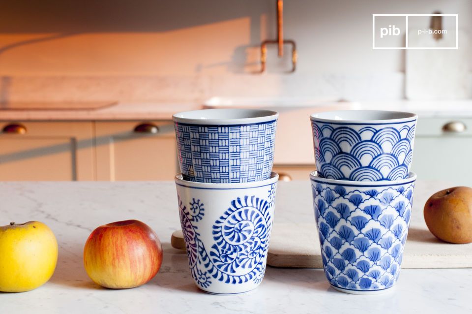 Beautiful graphic patterns, ideal for drinking tea.