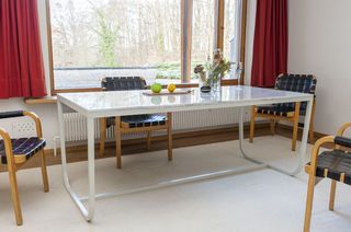 Gällo nordic dining table in  marble