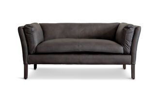 Grey leather sofa Hamar