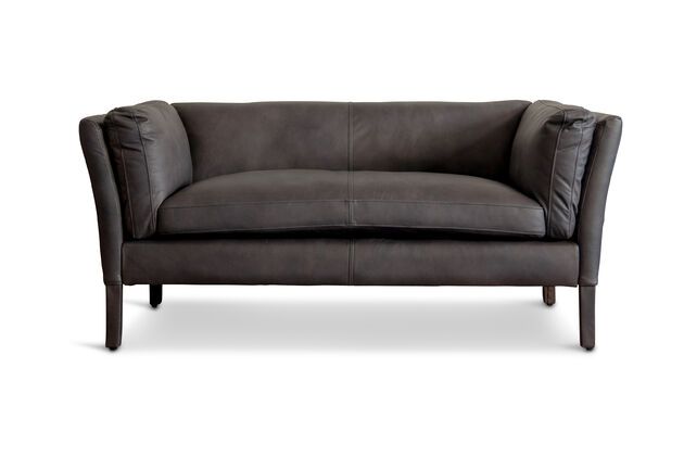 Grey leather sofa Hamar