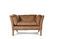 Miniature Camel leather armchair Hamar Clipped