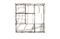 Miniature Gray metal wall bookshelf Harlem Clipped