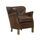 Miniature Hazelnut Full-Grain Leather Armchair Neoturner Clipped