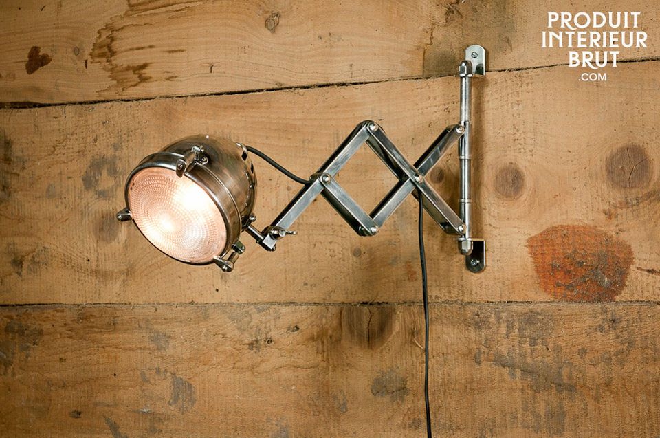 Headlight wall lamp on a rack system