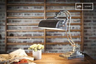 Silver metal desk lamp Hedges