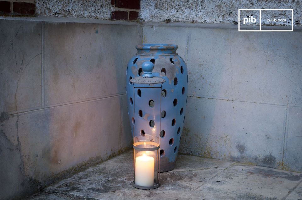 The Ilbarritz terracotta lantern jar
