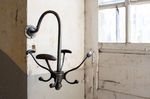 Industrial metal coat stands back soon