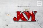 Industrial metal decorative letters back soon