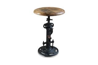 Industrial stool with crank