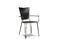 Miniature Black Leather Dining Armchair Italia Clipped