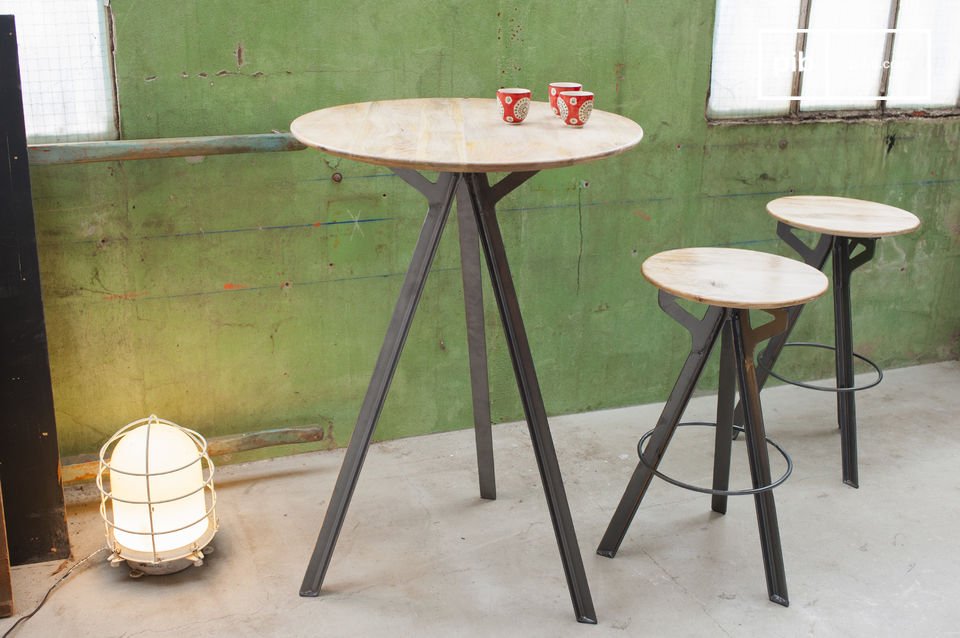 If you are searching for industrial bar stools with a  generous seat height combining elegance and