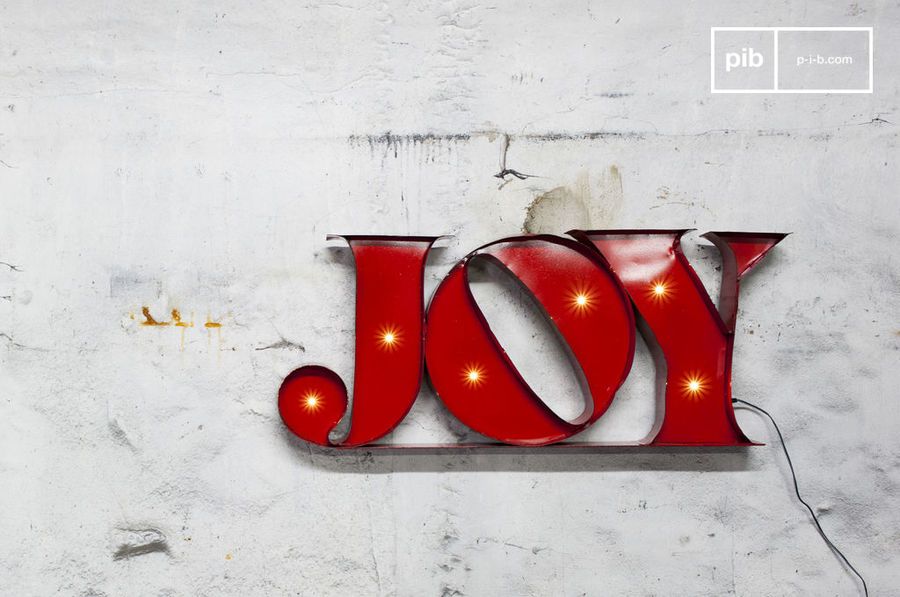 Joy neon sign