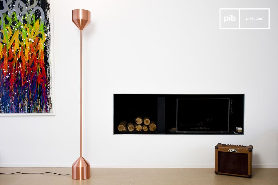 Large Scandinavian style floor lamp.