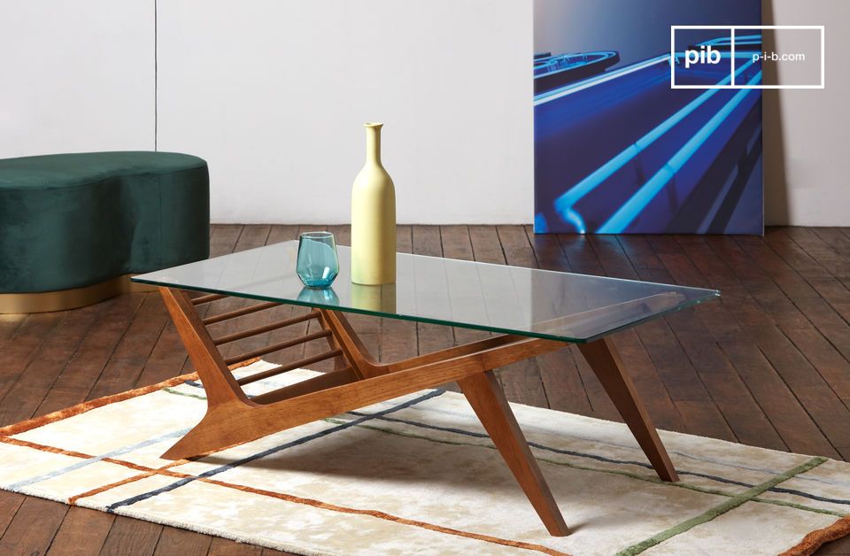 Kiruna glass coffee table