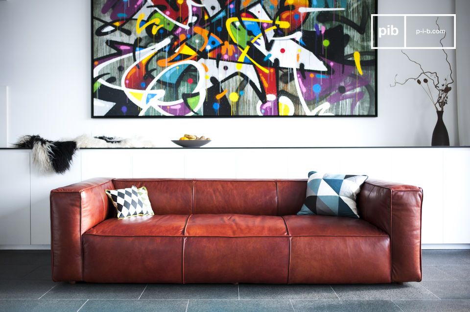 The quintessence of the leather sofa: character, design, durability.