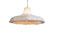 Miniature White fabric pendant light Lana Clipped