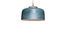Miniature Large Blue Terry hanging lamp Clipped