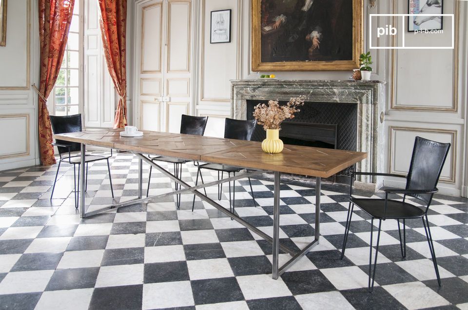 A luxurious table, design, with a generous format.