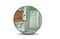Miniature Large round mirror Goldstein Clipped
