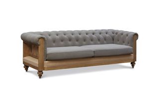 Large Grey Montaigu Chesterfield Sofa