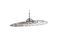 Miniature Large braided metal suspension light Grid Clipped