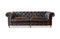 Miniature Large leather sofa chesterfield Jahn Jahn Clipped