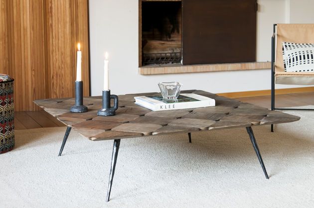 Large elm wood coffee table Lincoln
