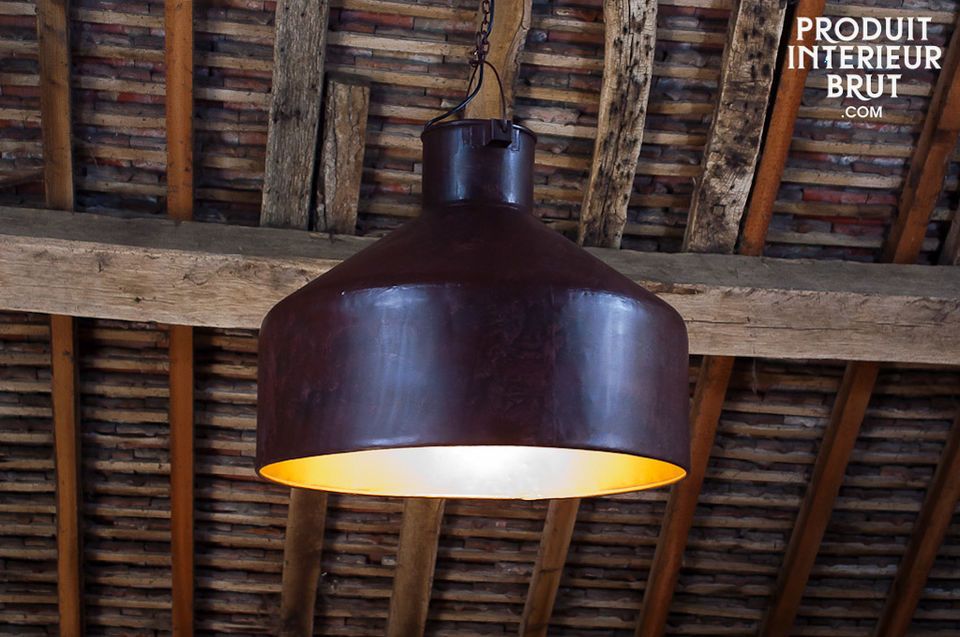 Large neo-industrial ceiling light