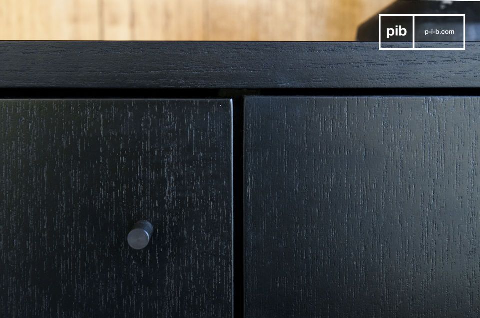 Black wood will fit into any interior style.