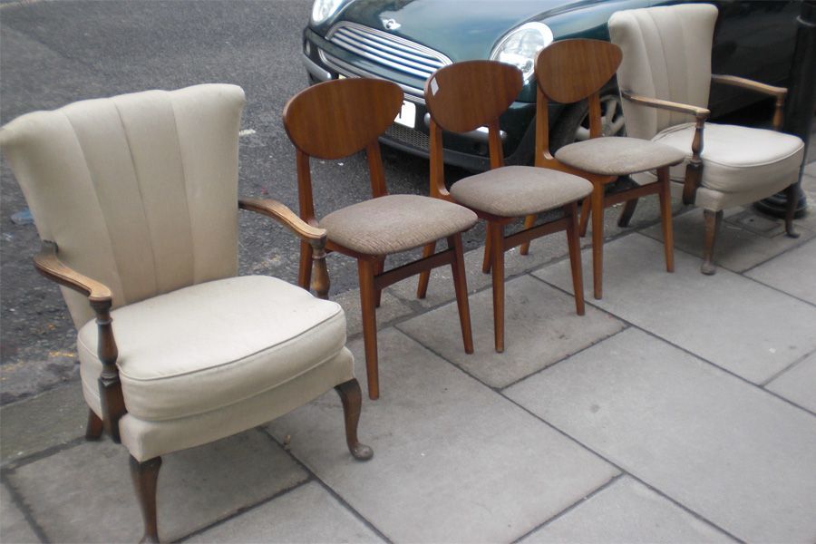 leather armchair with vintage style