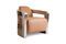 Miniature Camel leather aviator armchair Panavia Clipped
