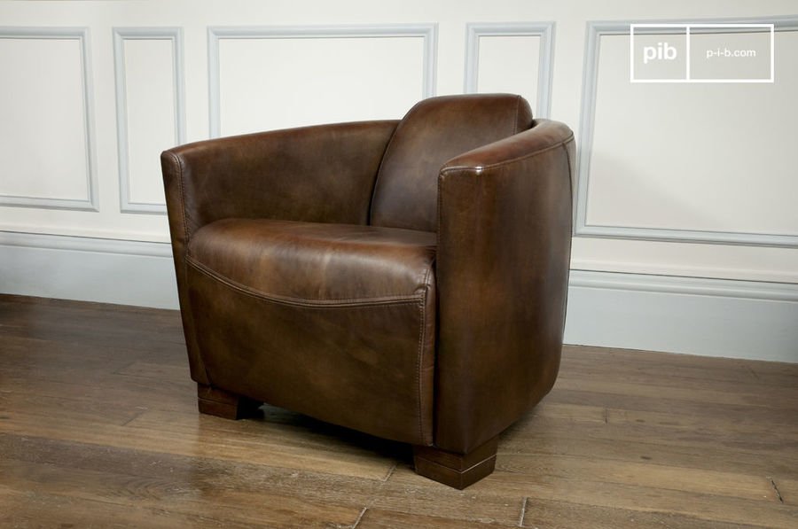 Leather Club armchair