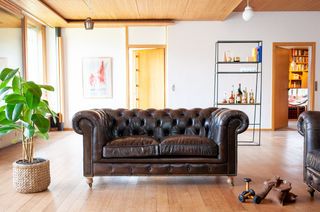 Leather sofa chesterfield Jahn
