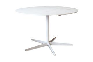 Lemvig white marble round table