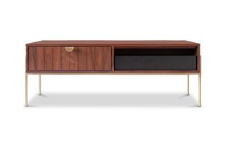 lift-up coffee table in dark wood Pitea