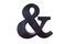 Miniature Little Ampersand symbol Art Clipped
