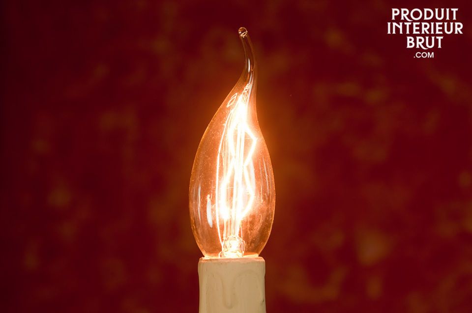 Long-filament flame bulb