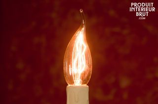 Long flame filament light bulb 40W