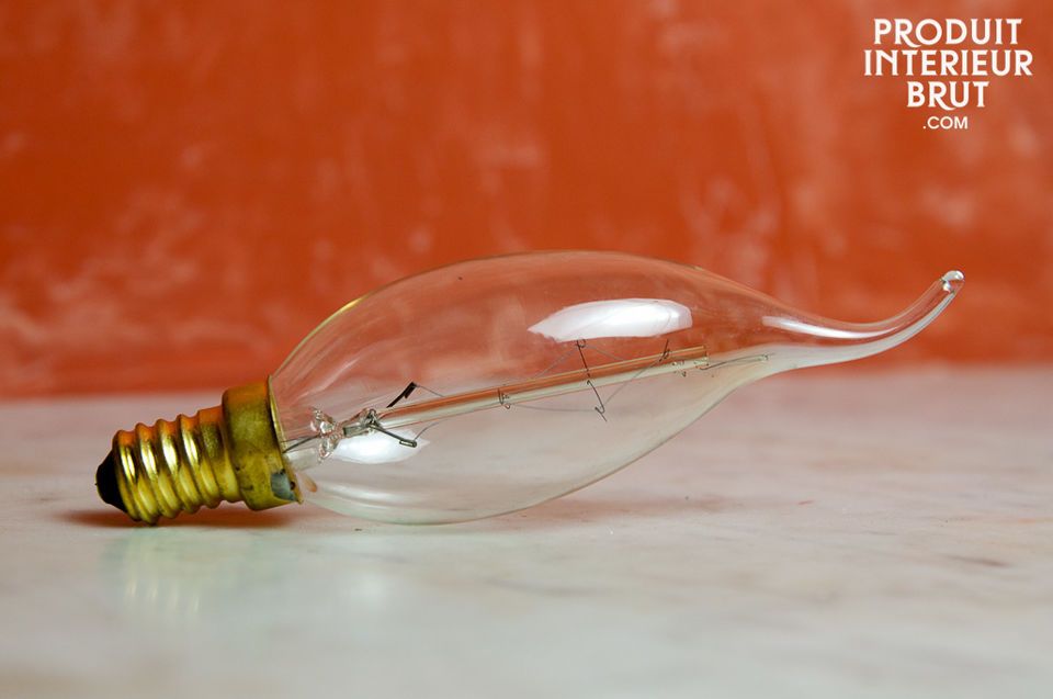 The charm of a retro style light bulb