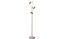 Miniature Retro marble and metal floor lamp Lubeck Clipped