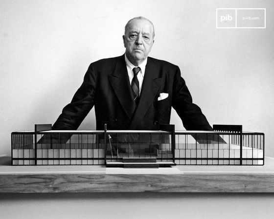 Ludwig Mies van der Rohe, one of the three pioneering architects that pushed forward the universality and practicality of International Style