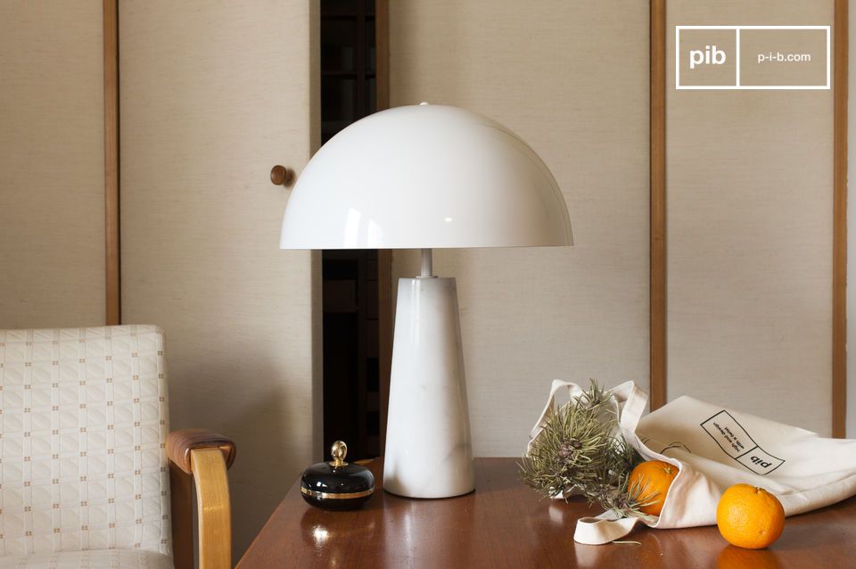 Round marble deals lamp