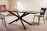 Metal and wood tables