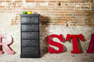 5-flap metallic chest of drawers Boston