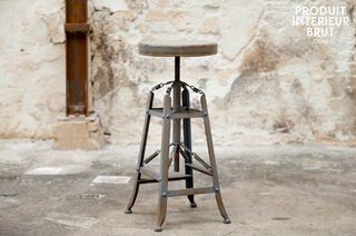 Metallic stool bar Marais