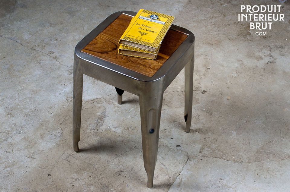 A stool that can also be used as a table